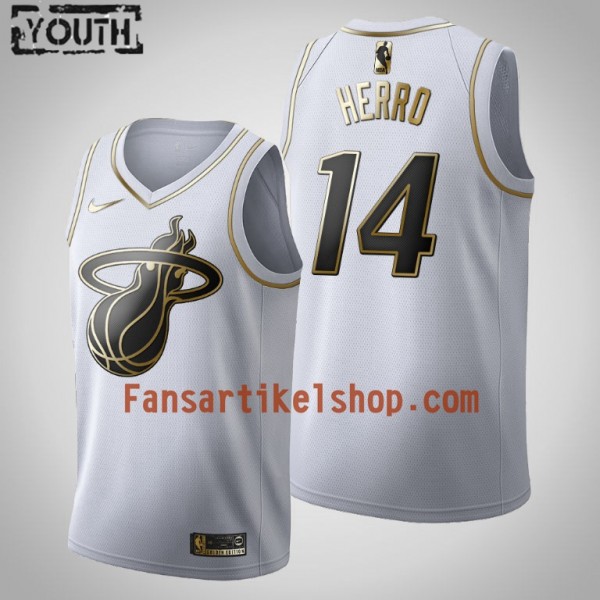 NBA Miami Heat Trikot Tyler Herro 14 Nike 2019-2020 Weiß Golden Edition Swingman - Kinder NBA Miami Heat Trikot Tyler Herro 14 Nike 2019-2020 Weiß Golden Edition Swingman - Kinder